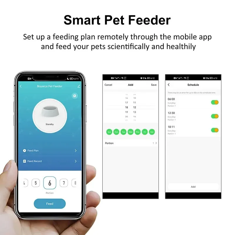 Dispensador de Ração Tuya Wifi para Gatos 3L Aço Inox com Temporizador - Imagem 6