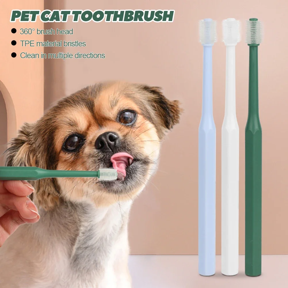Escova de Dentes para Gatos e Cães Pequenos com Cerdas 360º - Imagem 3