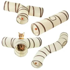 túnel para gatos dobrável