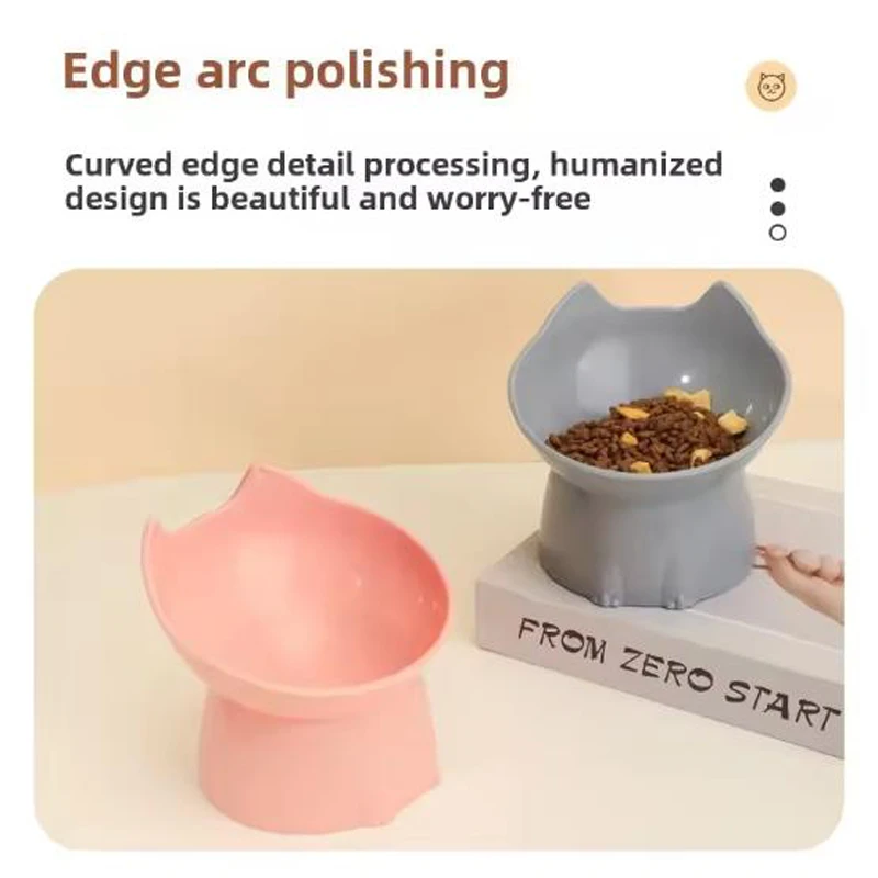 Tigela Elevada para Gatos e Cães, Plástico com Pés Altos - Imagem 3