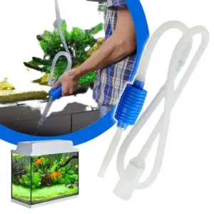 sifão para aquário com bomba de sucção