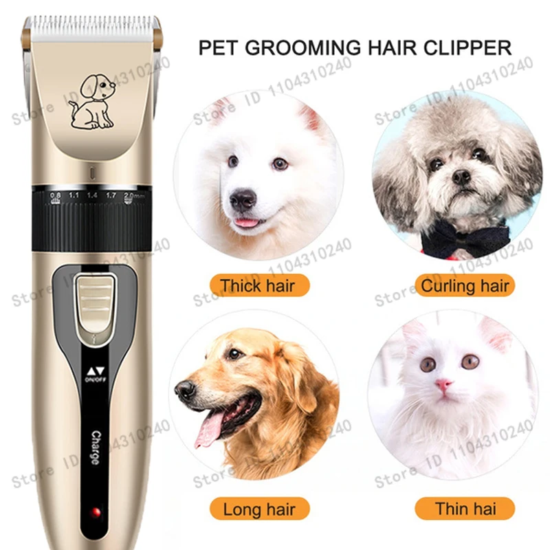 Kit Tosa Elétrico para Cães e Gatos com Lâmina Cerâmica Ajustável - Imagem 3