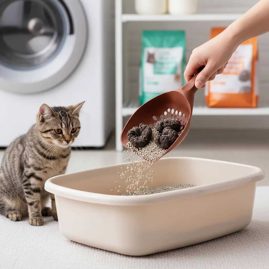 Pá Higiênica para Gatos Grande com Cabo Longo e Peneiração Fácil - Image 2