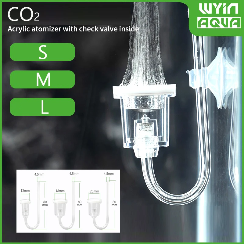 difusor de co2 para aquário acrílico
