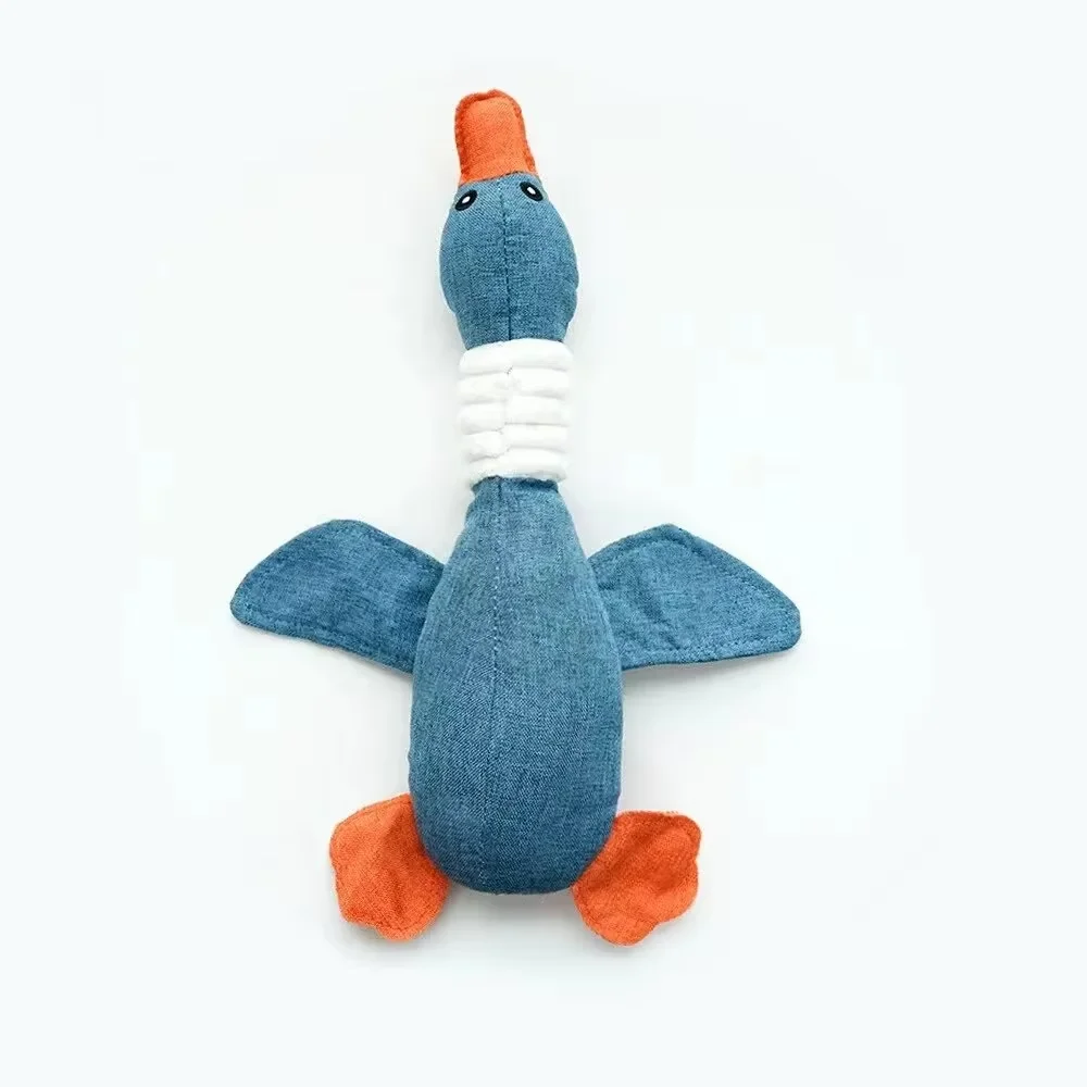 Brinquedo de Pelúcia para Cães Pato com Som para Mastigar - Imagem 6