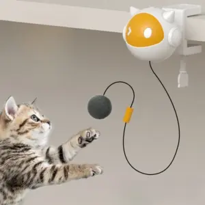 brinquedo interativo gato bola elétrica automática