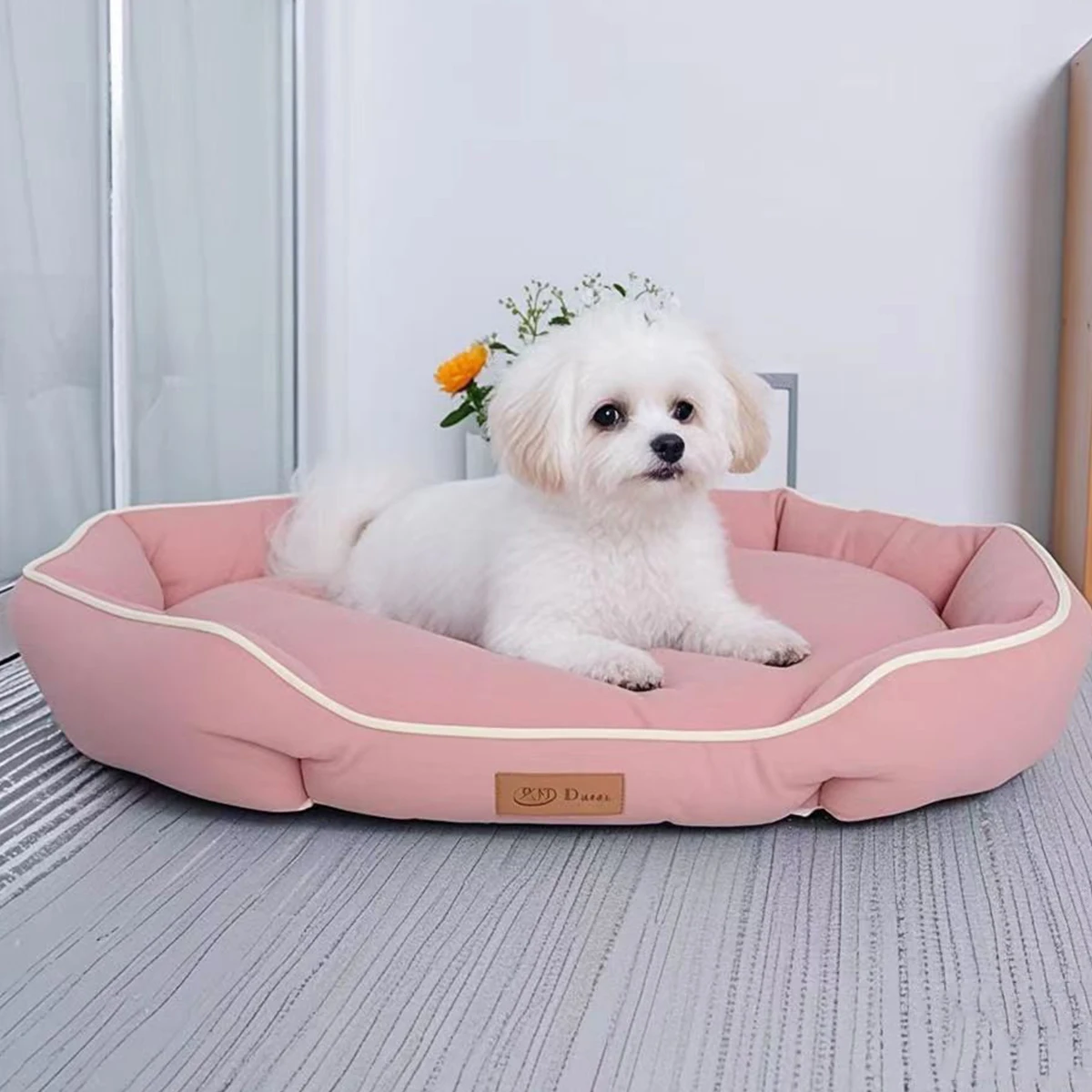 Cama Sofá para Cães e Gatos de Pelúcia com Base Antiderrapante - Imagem 3