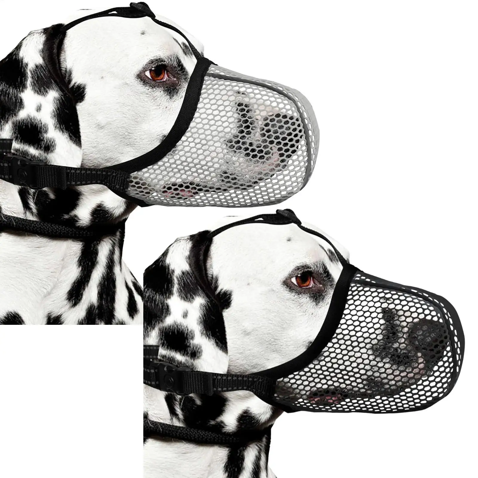 Focinheira de Malha para Cães Grandes com Faixa Refletiva - Image 5