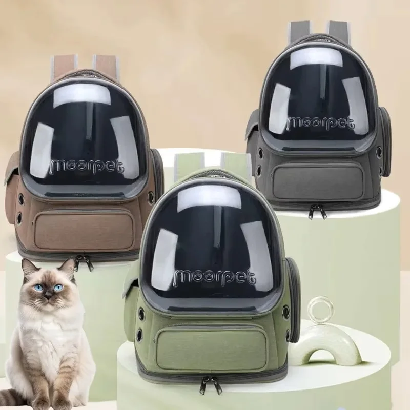 mochila de transporte para gatos ventilada