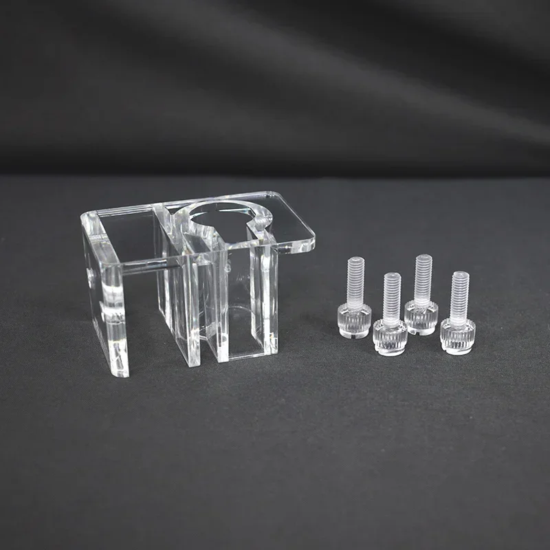 Braçadeira para Tubo de Aquário Acrílica 60x40x35mm com Parafusos - Imagem 3