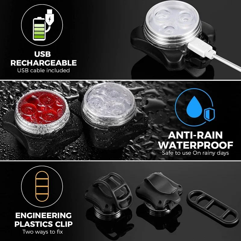 Luz LED para Coleira de Cães Recarregável USB, 4 Modos - Imagem 4