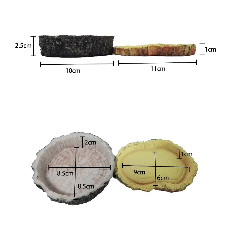 Tigela para Répteis de Resina 10 cm para Comida e Água - Imagem 2