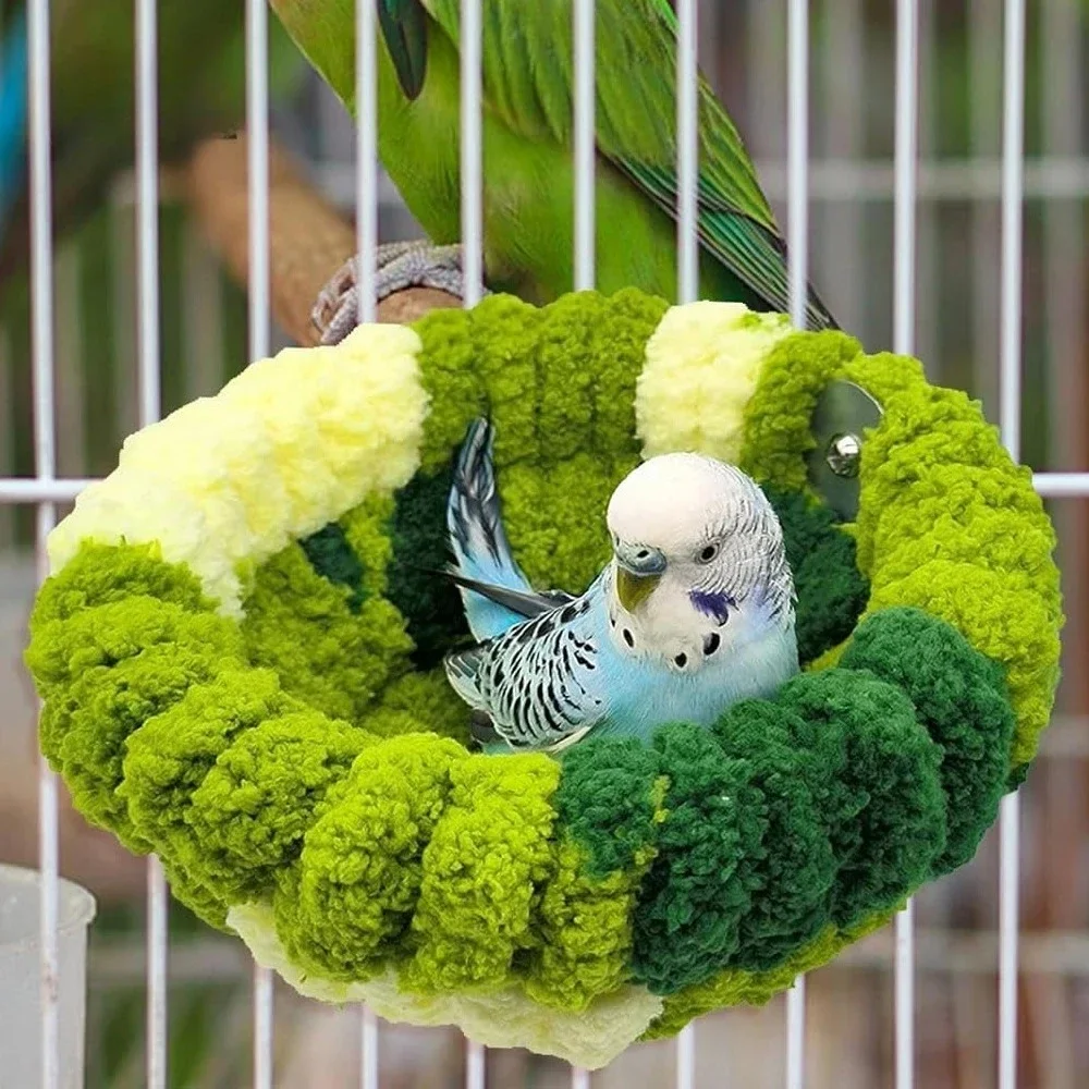 ninho de pelúcia para pássaro