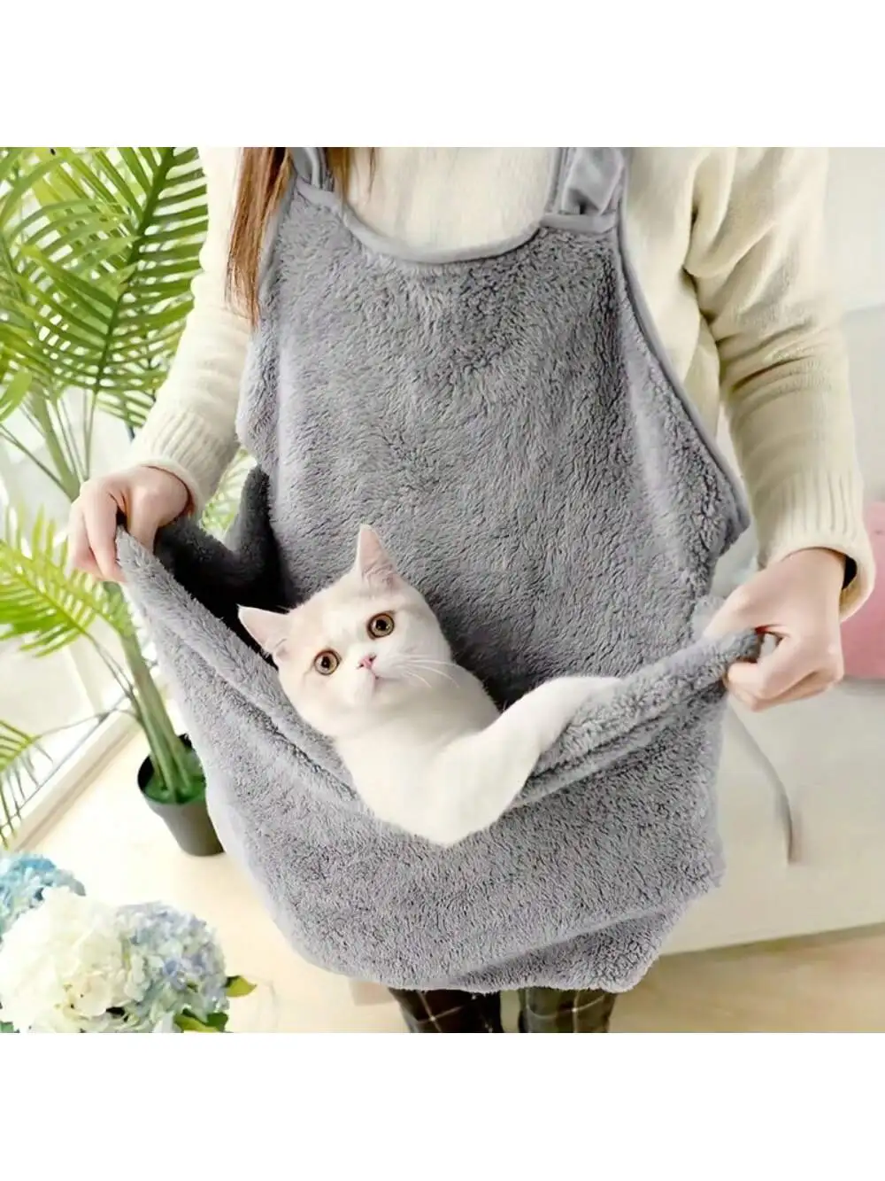 Bolsa Sling para Gatos e Cães Pequenos de Poliéster Lavável - Imagem 4