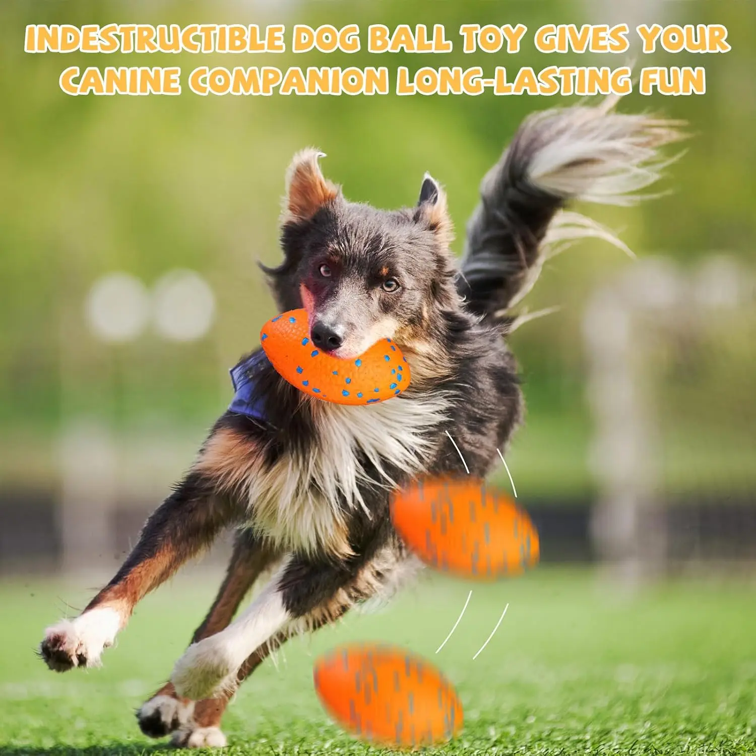 Bola de Futebol para Cães de ETPU Flutuante para Brincadeiras na Água - Imagem 3