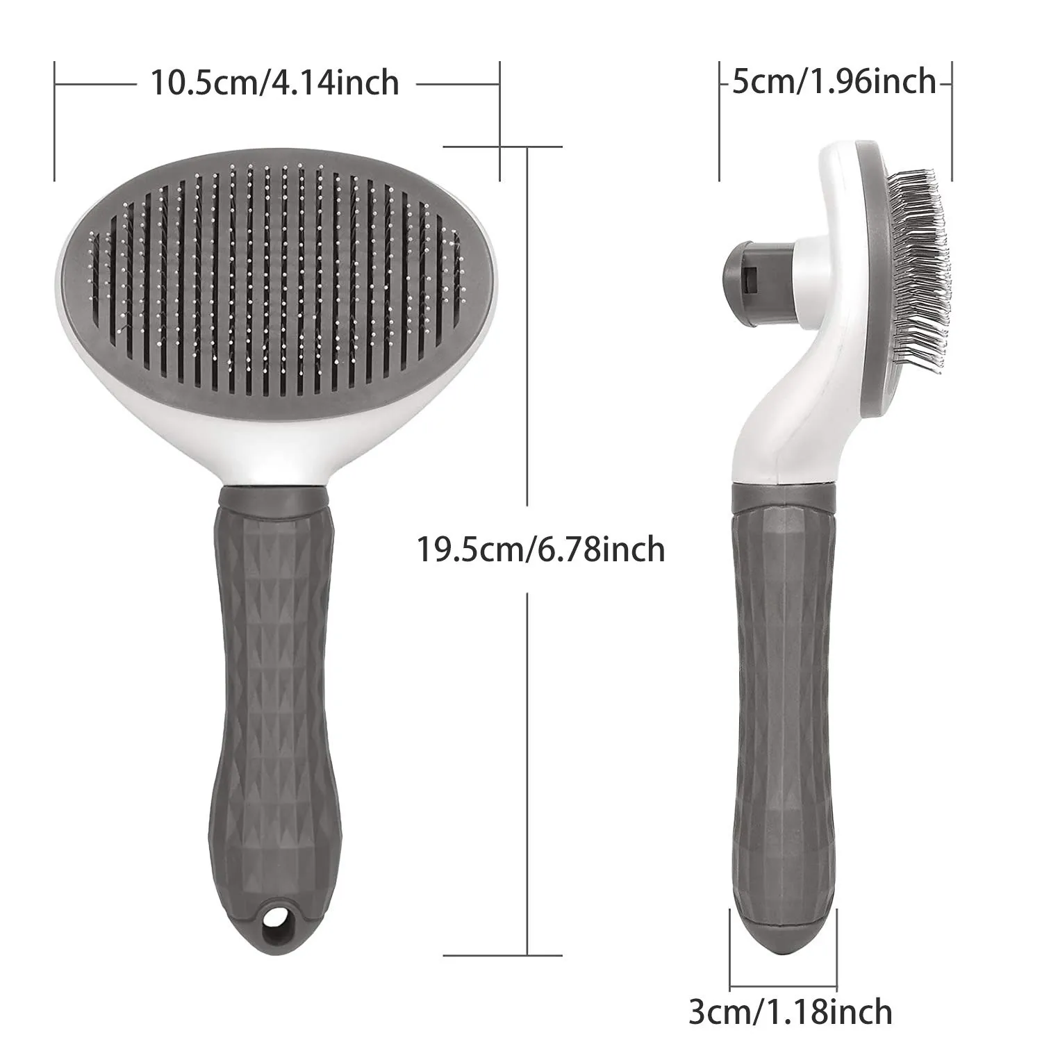 Escova Autolimpante para Cães e Gatos de 20x11 cm para Remoção de Pelos - Imagem 6