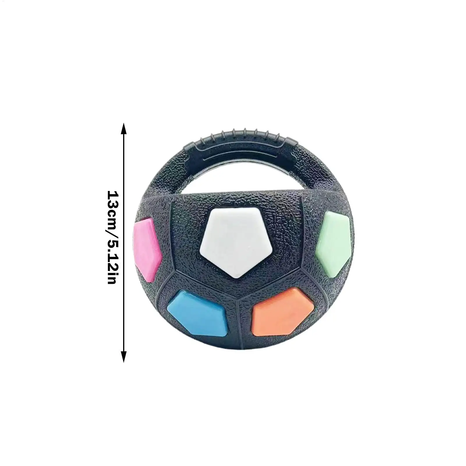 Brinquedo Bola de Futebol para Cães com Alça e Som, Flutuante - Imagem 6