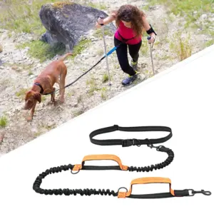 coleira retrátil para cães de nylon