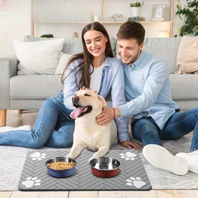 Tapete Impermeável para Comida de Cães com Base Antiderrapante - Imagem 2