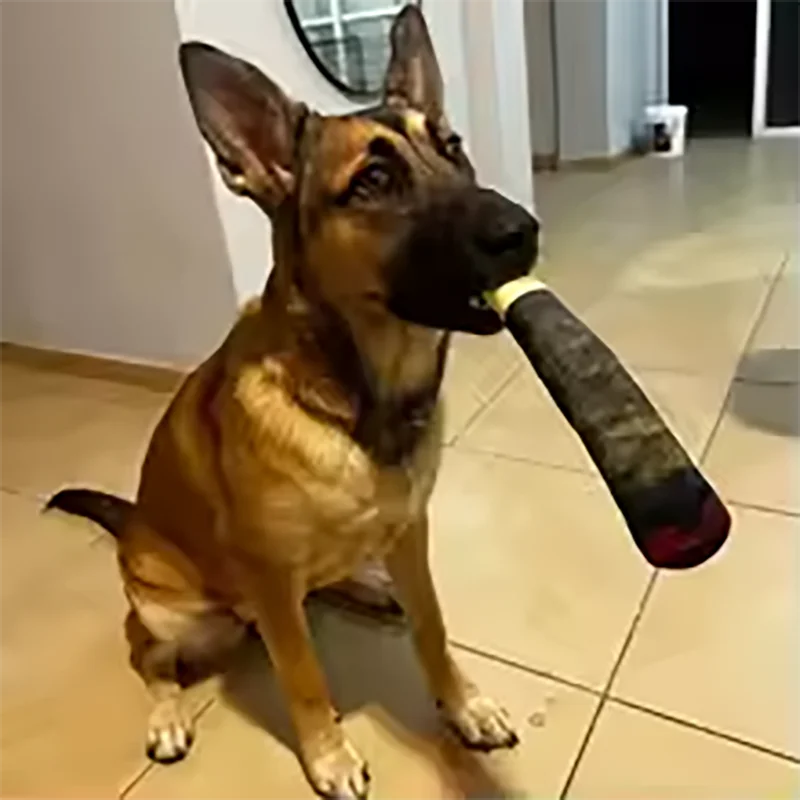 Brinquedo de Pelúcia para Cães e Gatos Pequenos Design Charuto 24 cm - Imagem 6