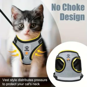 coleira para cães e gatos estilo colete
