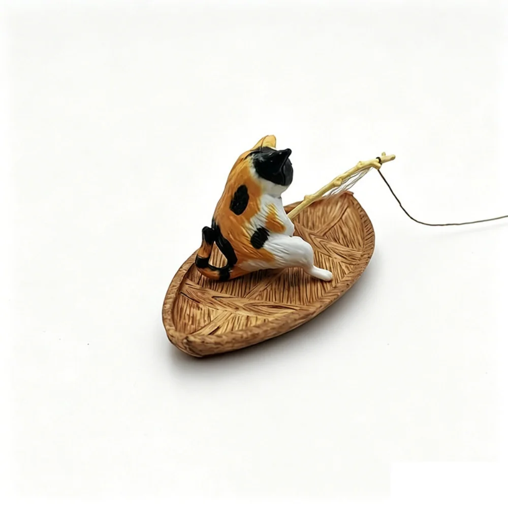 Ornamento de Barco de Pesca para Aquário de Resina Durável 7,5 x 4,1 cm - Image 4