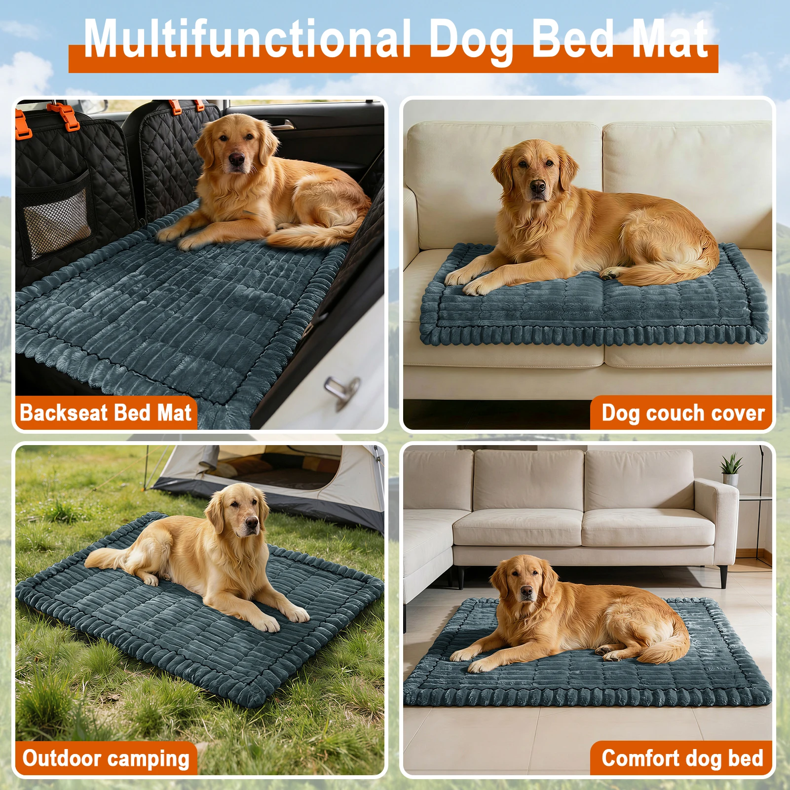 Capa para Banco de Carro para Cães Lavável Antiderrapante - Image 4
