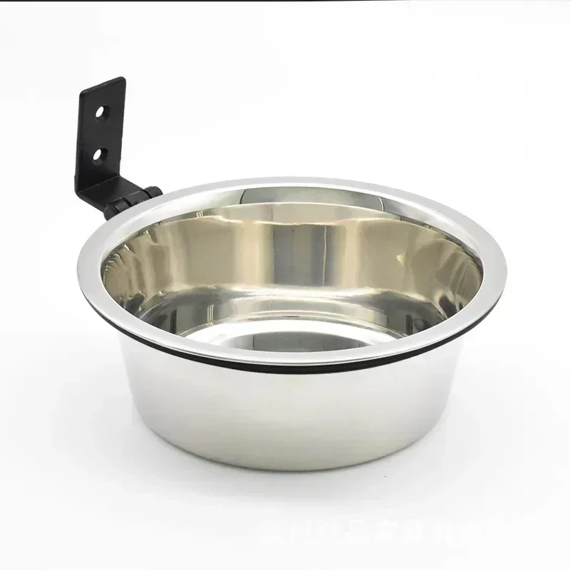 Tigela para Cães e Gatos de Aço Inoxidável Fixa na Gaiola - Imagem 6