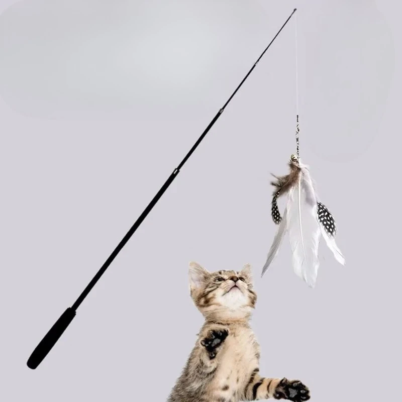 Varinha Telescópica para Gatos 1,8m com Pena para Brincar - Image 2