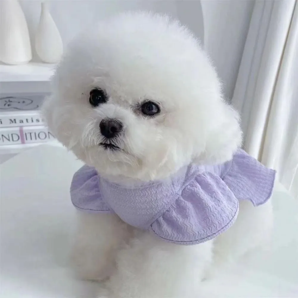 Vestido de Princesa para Cães Pequenos de Poliéster com Manga Borboleta - Imagem 3