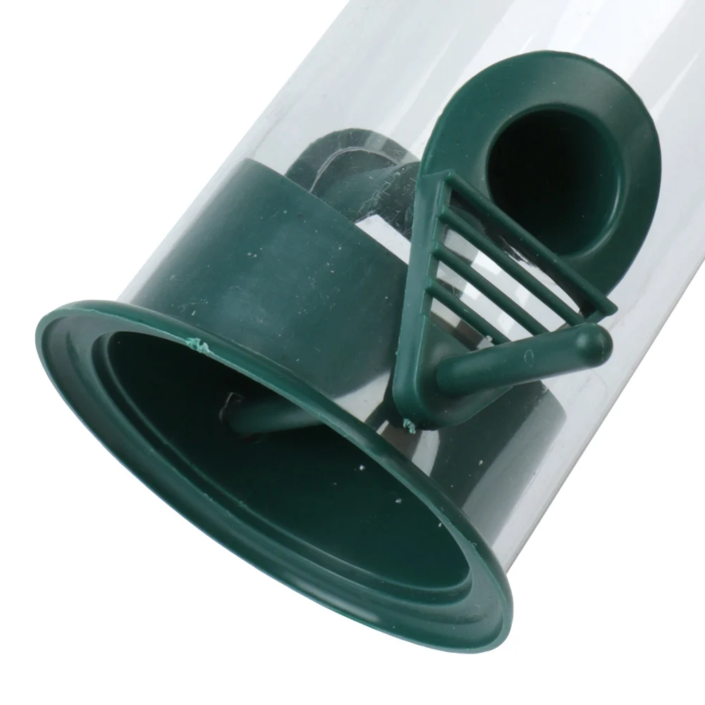 Alimentador de Pássaros Pendular Transparente com Poleiro - Imagem 3