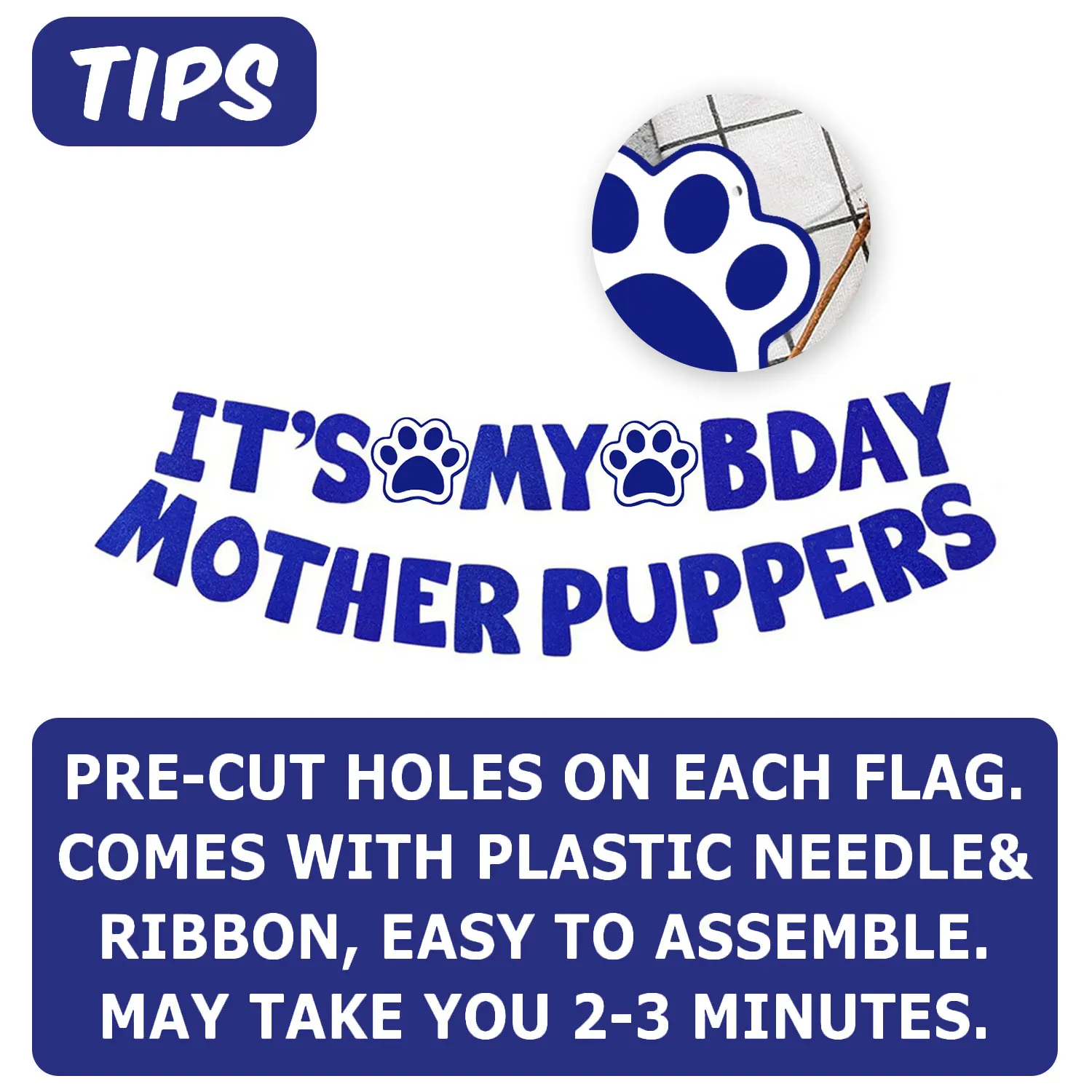 Kit de Aniversário para Cães com Bandana e Chapéu Ajustável - Image 4