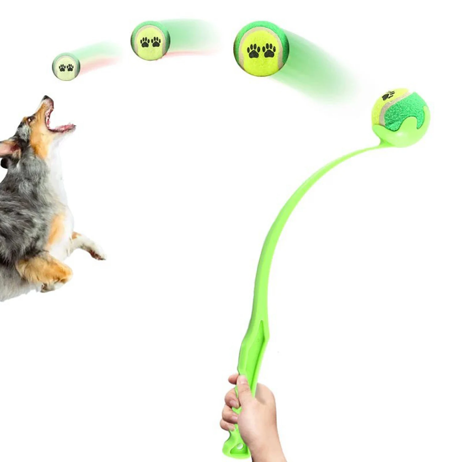 Lançador de Bola para Cães Manual, Leve, para Brincadeiras ao Ar Livre - Imagem 5