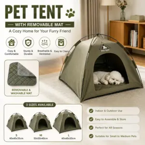 casa tenda dobrável para gatos e cães