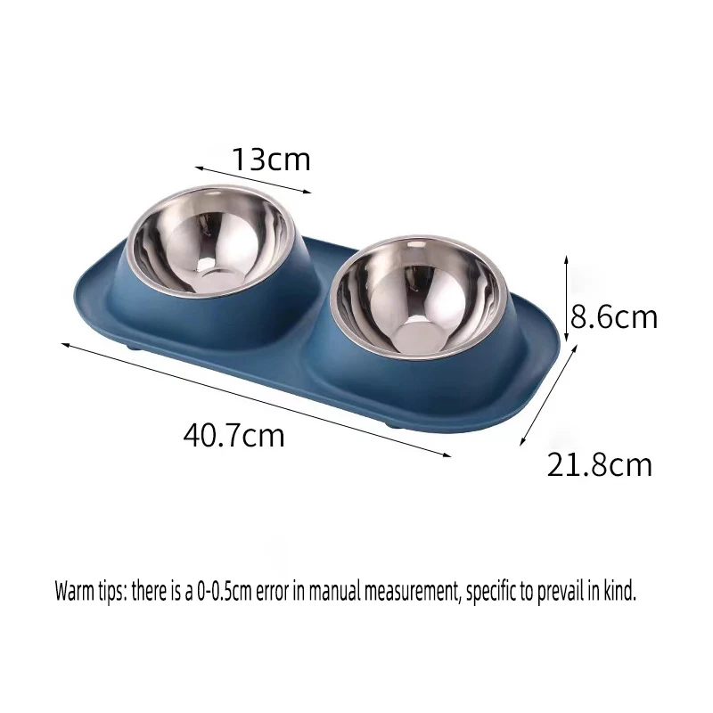 Tigela Dupla Inox para Gatos e Cães com Base Antiderrapante - Imagem 5