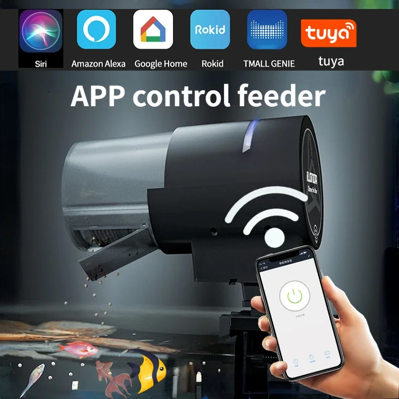 alimentador automático wi-fi para peixes