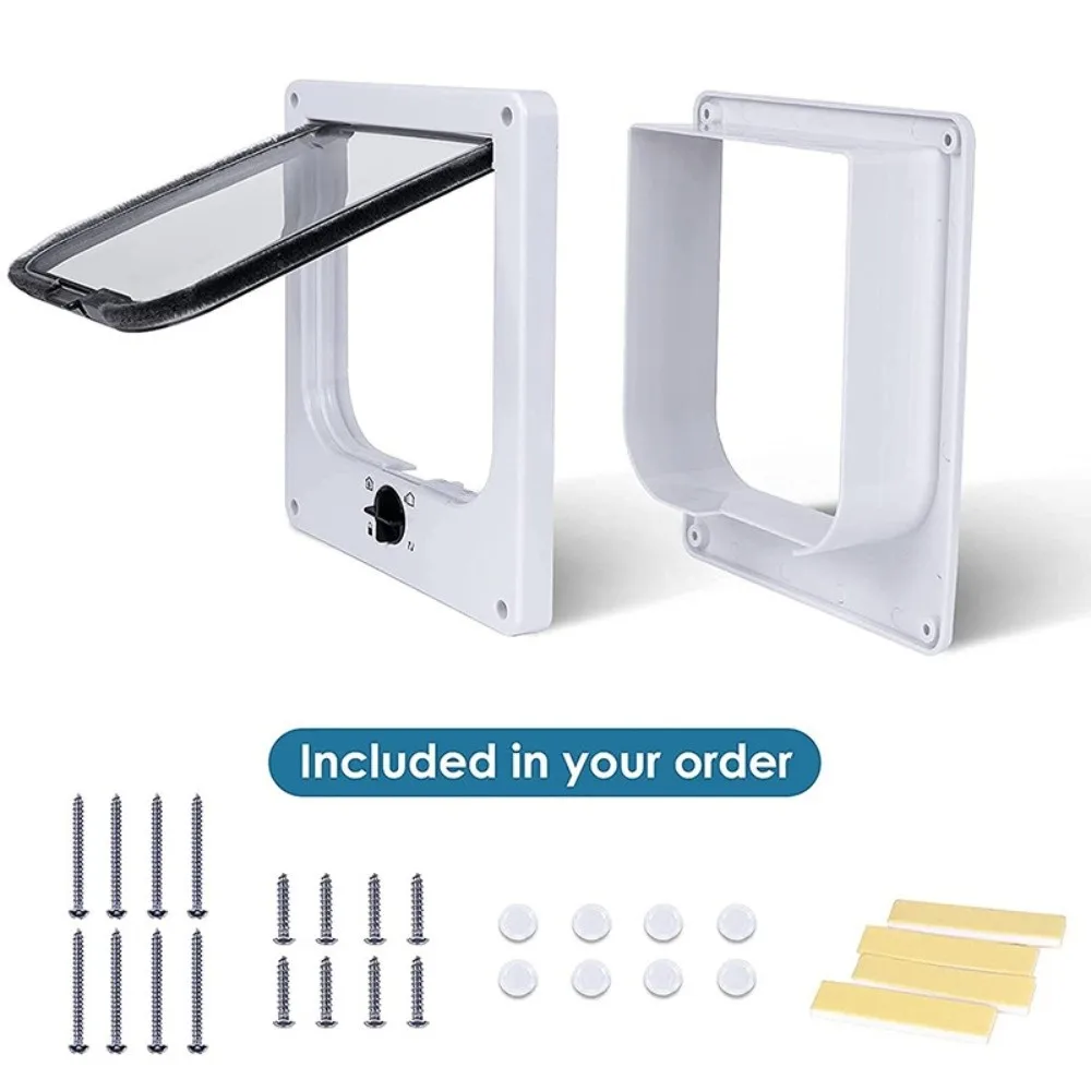 Porta para Gatos ABS com 4 Modos de Fechamento e Trava de Segurança - Imagem 2