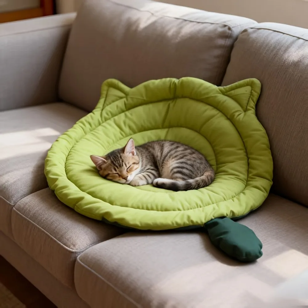 Cama Sofá para Gatos e Cães Pequenos de Pelúcia Lavável - Image 3