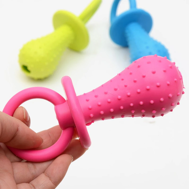 Brinquedo Chupeta para Cães Pequenos de Borracha Resistente à Mordida - Image 5