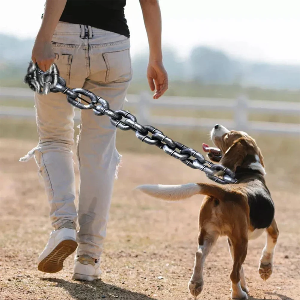 Coleira Corrente para Cães de Plástico com 1,5 m - Imagem 5