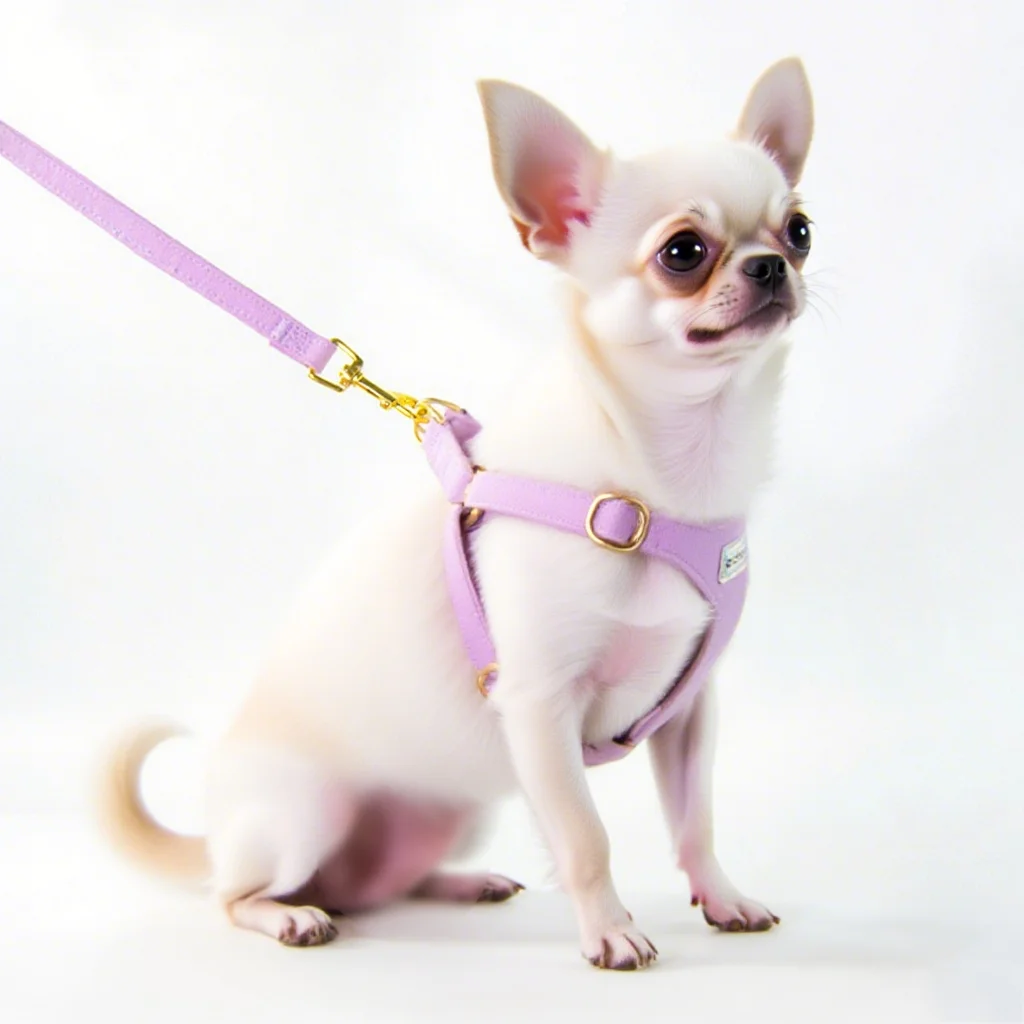 Conjunto de Peitoral e Coleira para Cães Pequenos Ajustável - Imagem 3