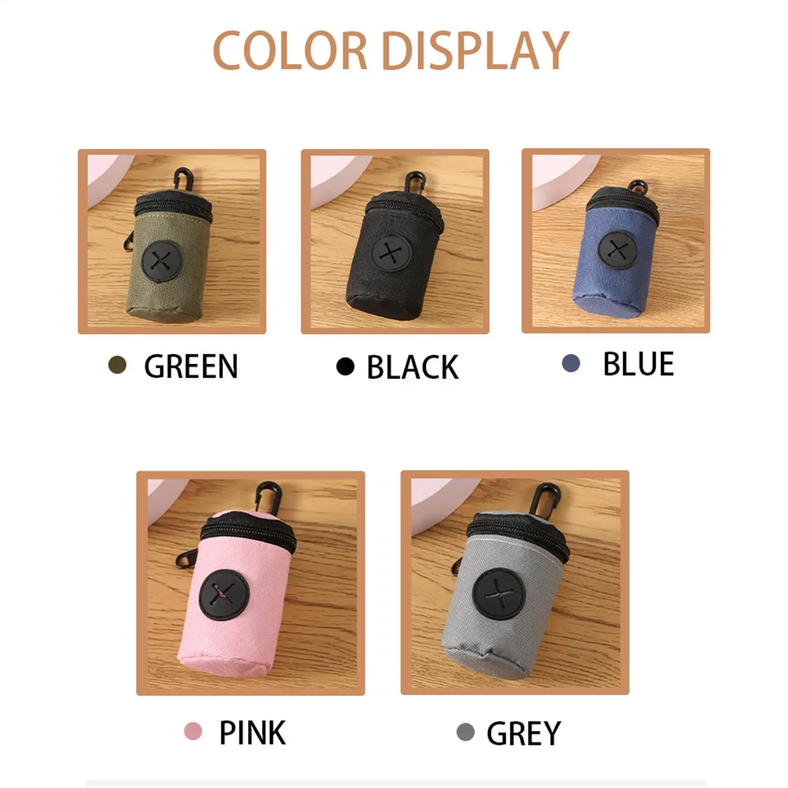 Dispensador de Sacos para Cães com Clipe para Coleira, para Passeio - Image 3