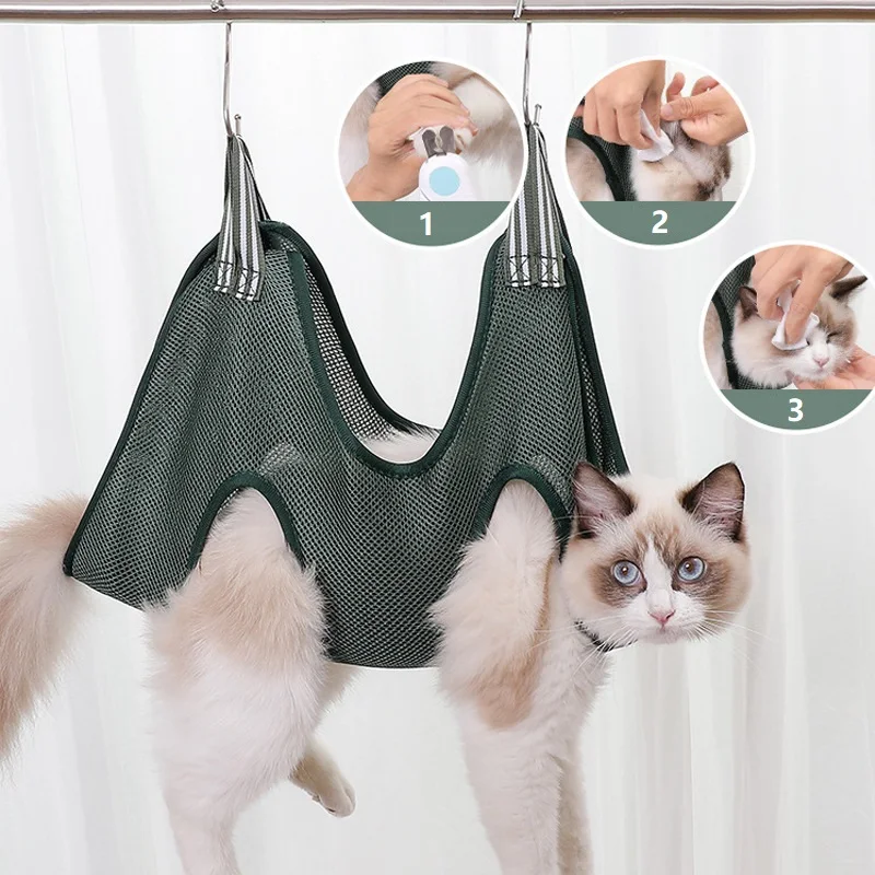 Rede de Contenção para Gatos e Cães Pequenos para Corte de Unhas - Imagem 2