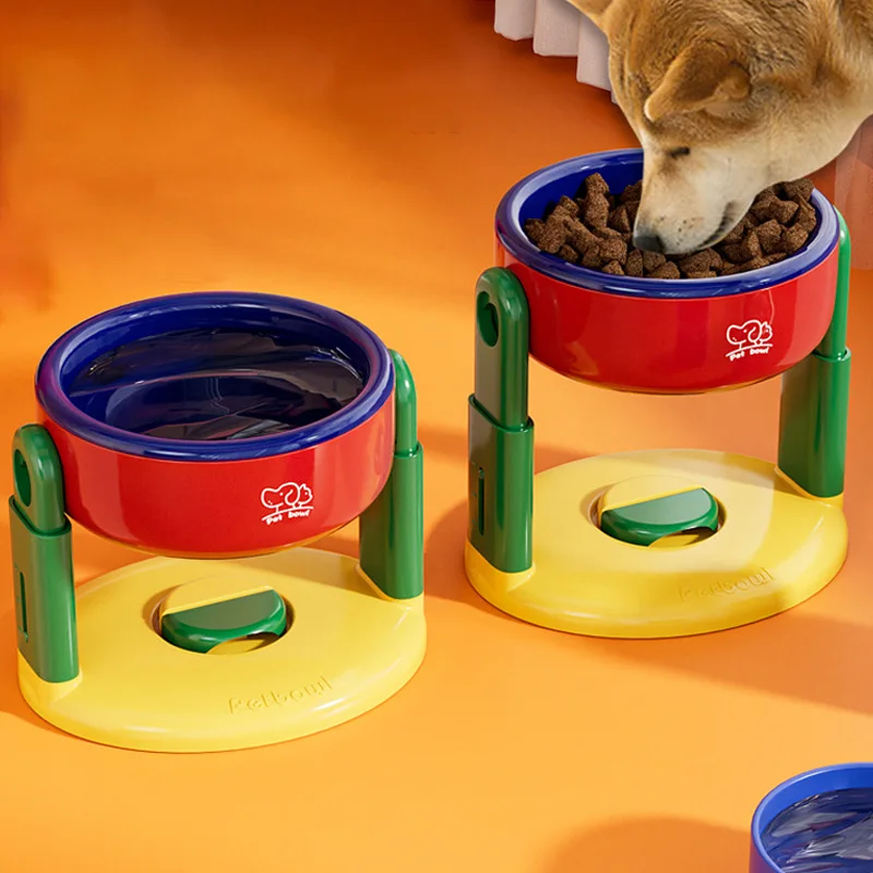 Tigela Elevada para Cães e Gatos Ajustável Antiderrapante - Imagem 2