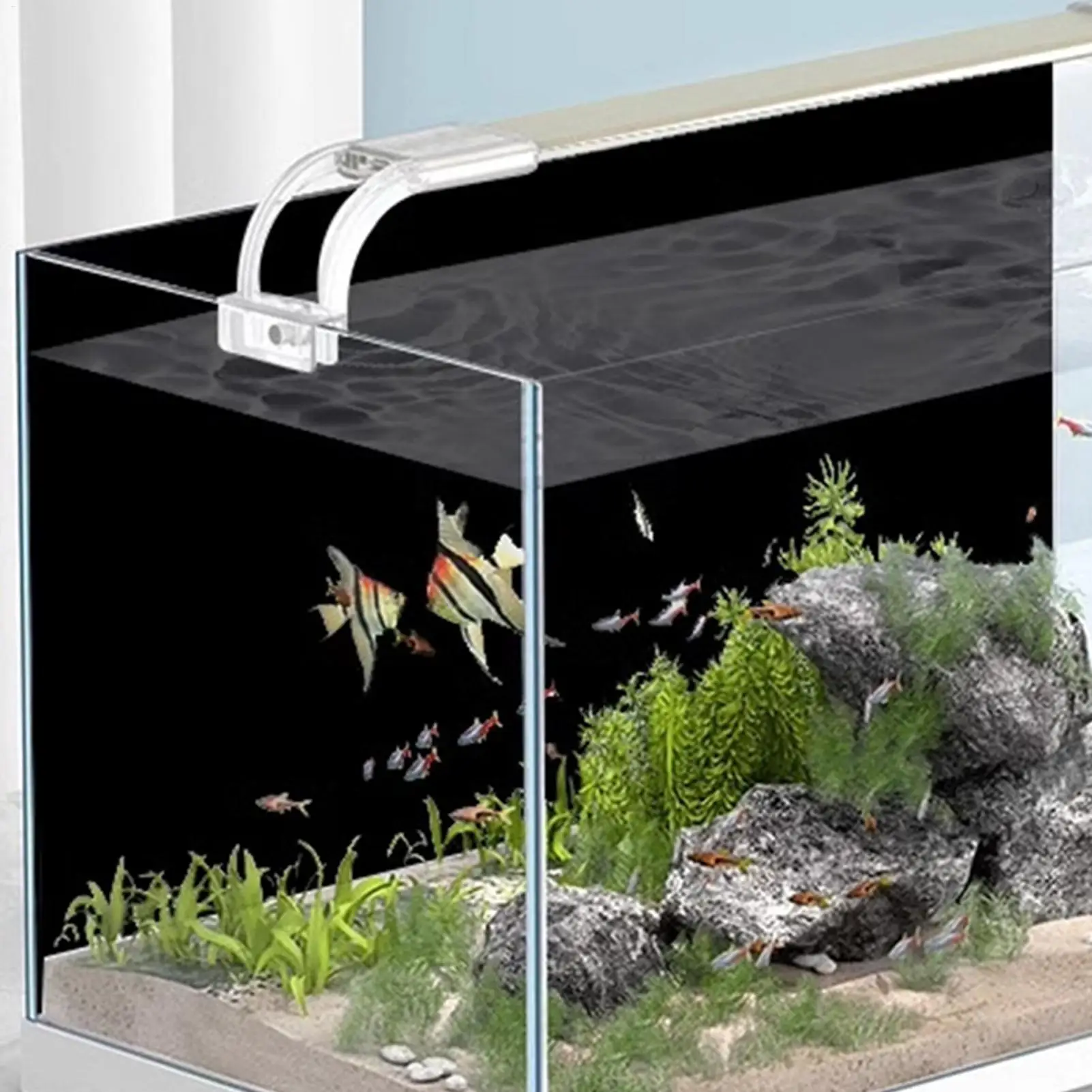 Fundo Estático para Aquário Preto de PVC com Instalação Eletrostática - Imagem 3