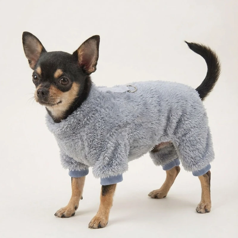 Macacão de Inverno para Cães Pequenos de Flanela Macia - Imagem 2