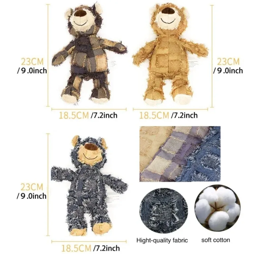 Brinquedo de Pelúcia Urso para Cães com Som e Bordado Elétrico - Imagem 5