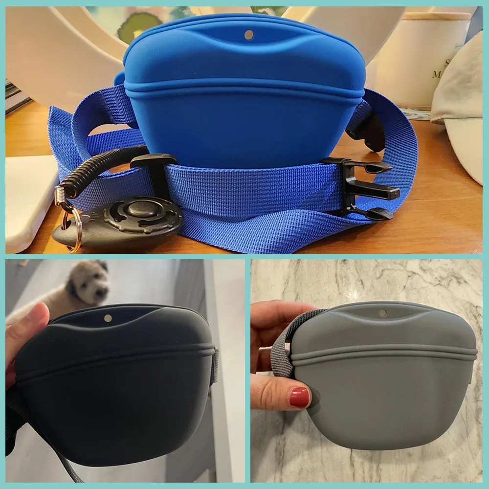 Bolsa de Silicone para Petiscos de Cães Portátil com Cinto - Imagem 5