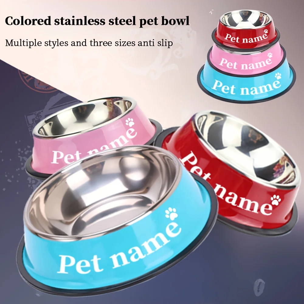 Tigela de Aço Inoxidável para Cães e Gatos com Base Antiderrapante - Imagem 5