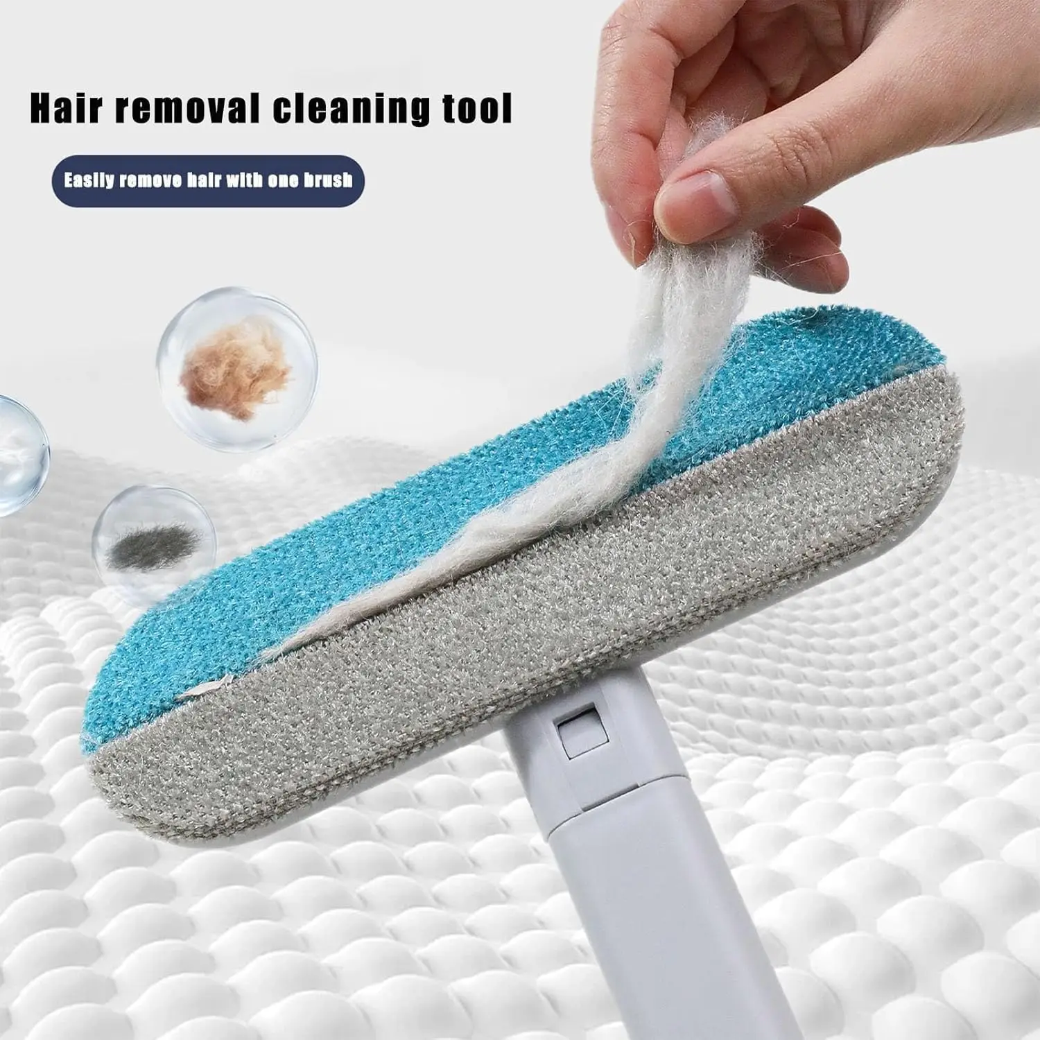 Removedor de Pelos para Gatos e Cães com Escovas Duplas Lavável - Imagem 2